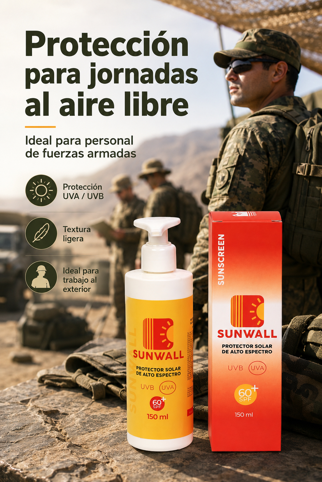 Sunwall x 150ml Protector solar FPS 50+