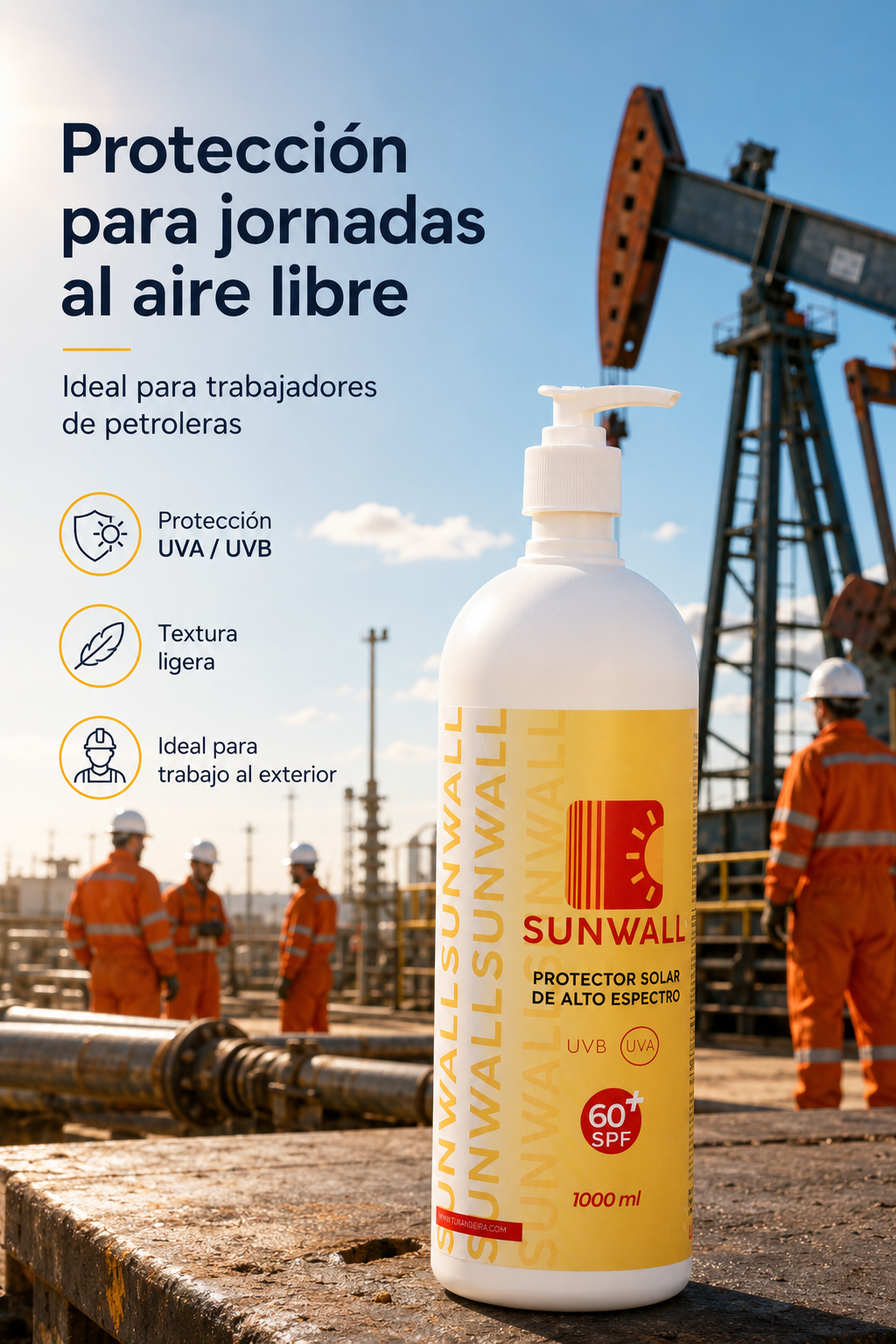 Sunwall x 1000ml Protector Solar SPF 50+